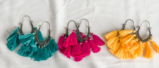 Charmed Tassel earrings Multicolor