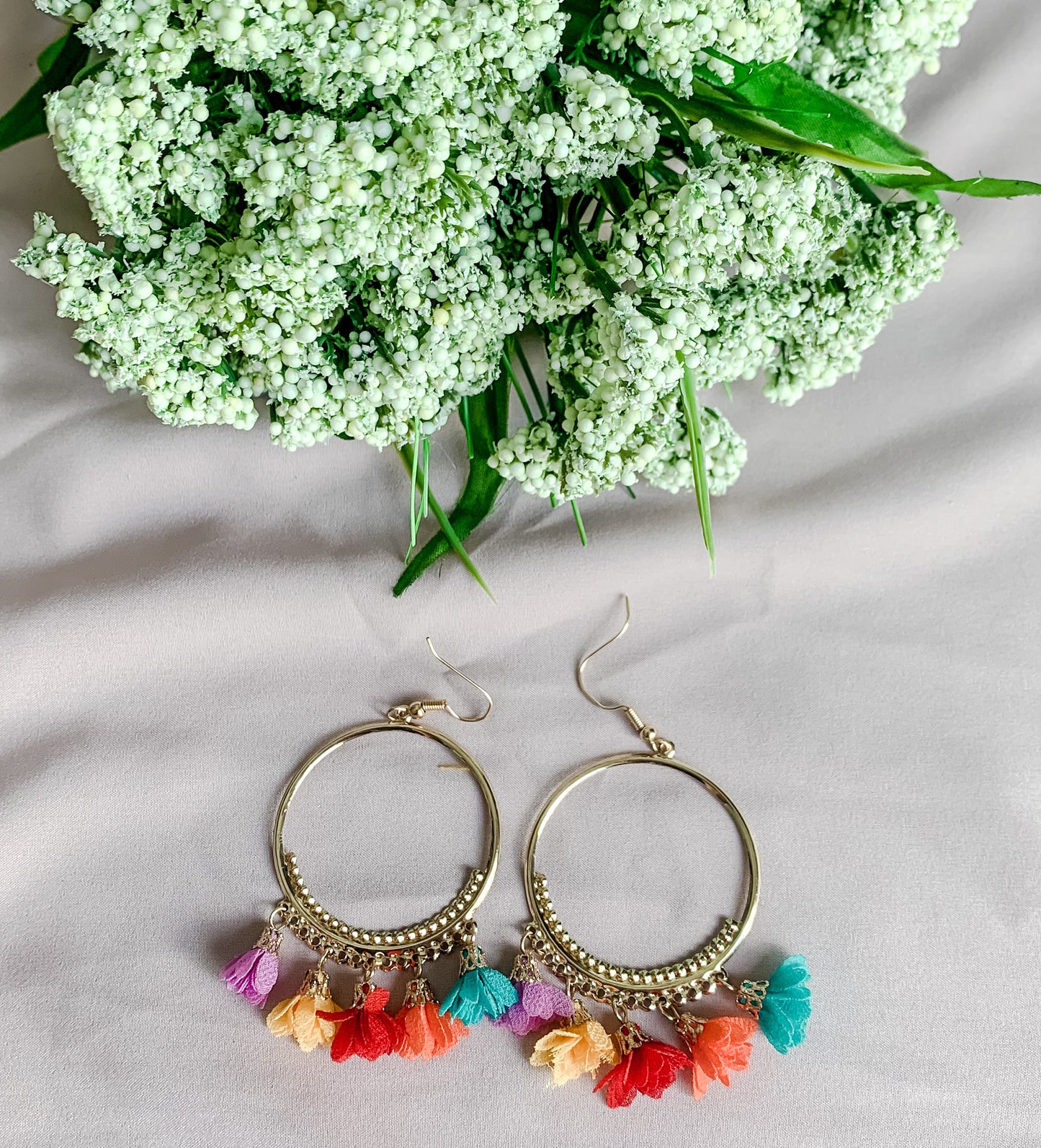 Flower Tassel earrings