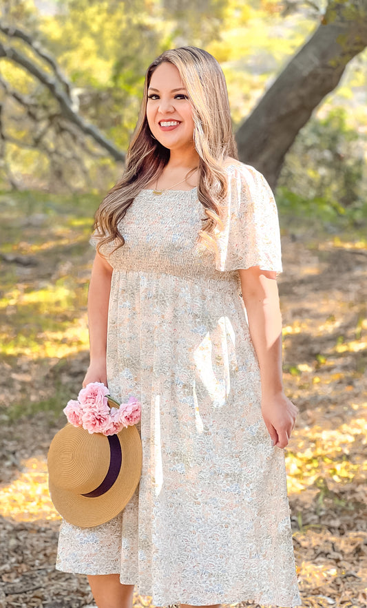 Emilia Plus size floral dress